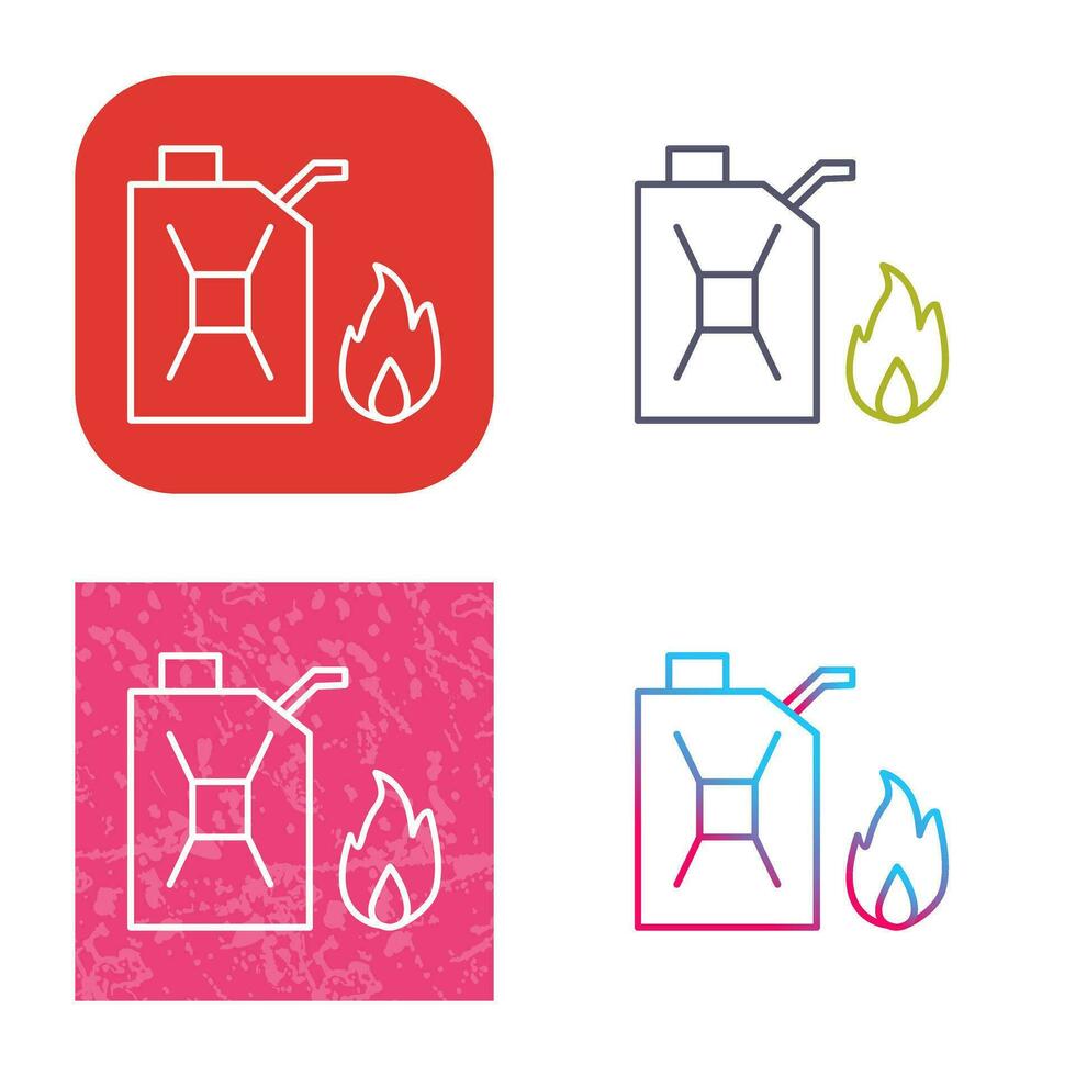 Unique Fuel to Fire Vector Icon