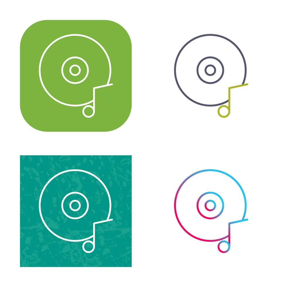 Music CD Vector Icon