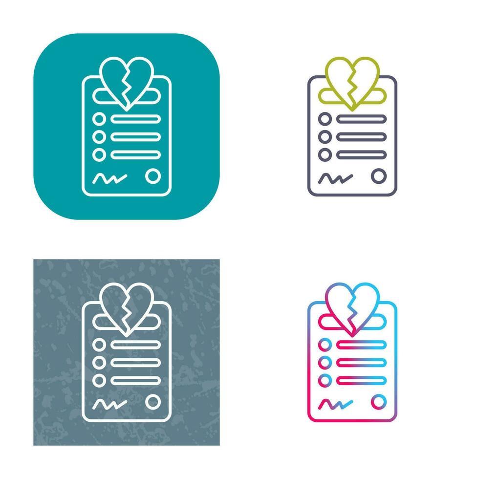 Divorce Vector Icon