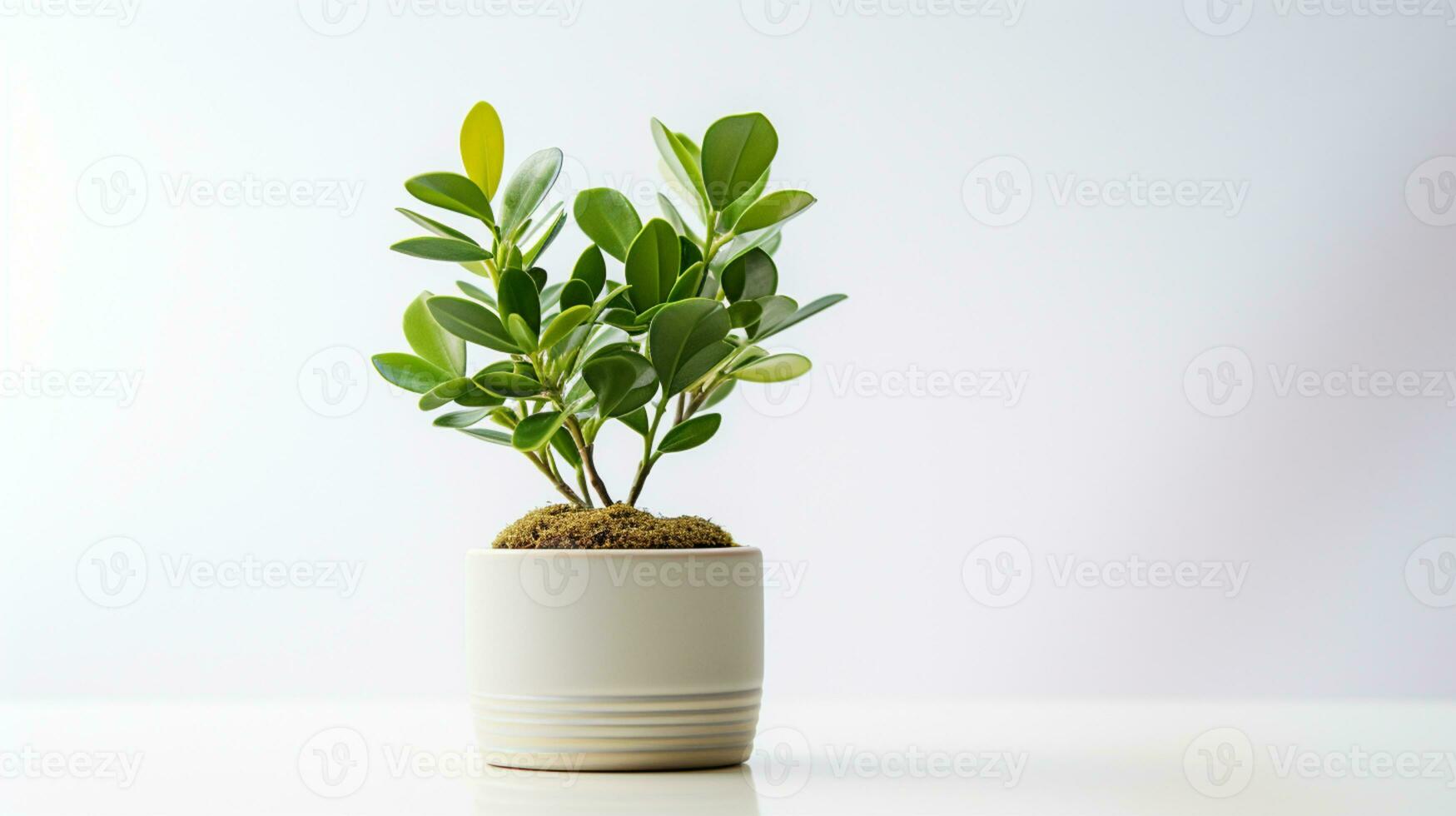 interior pequeño planta en maceta en fondo, Copiar espacio, ai generativo foto