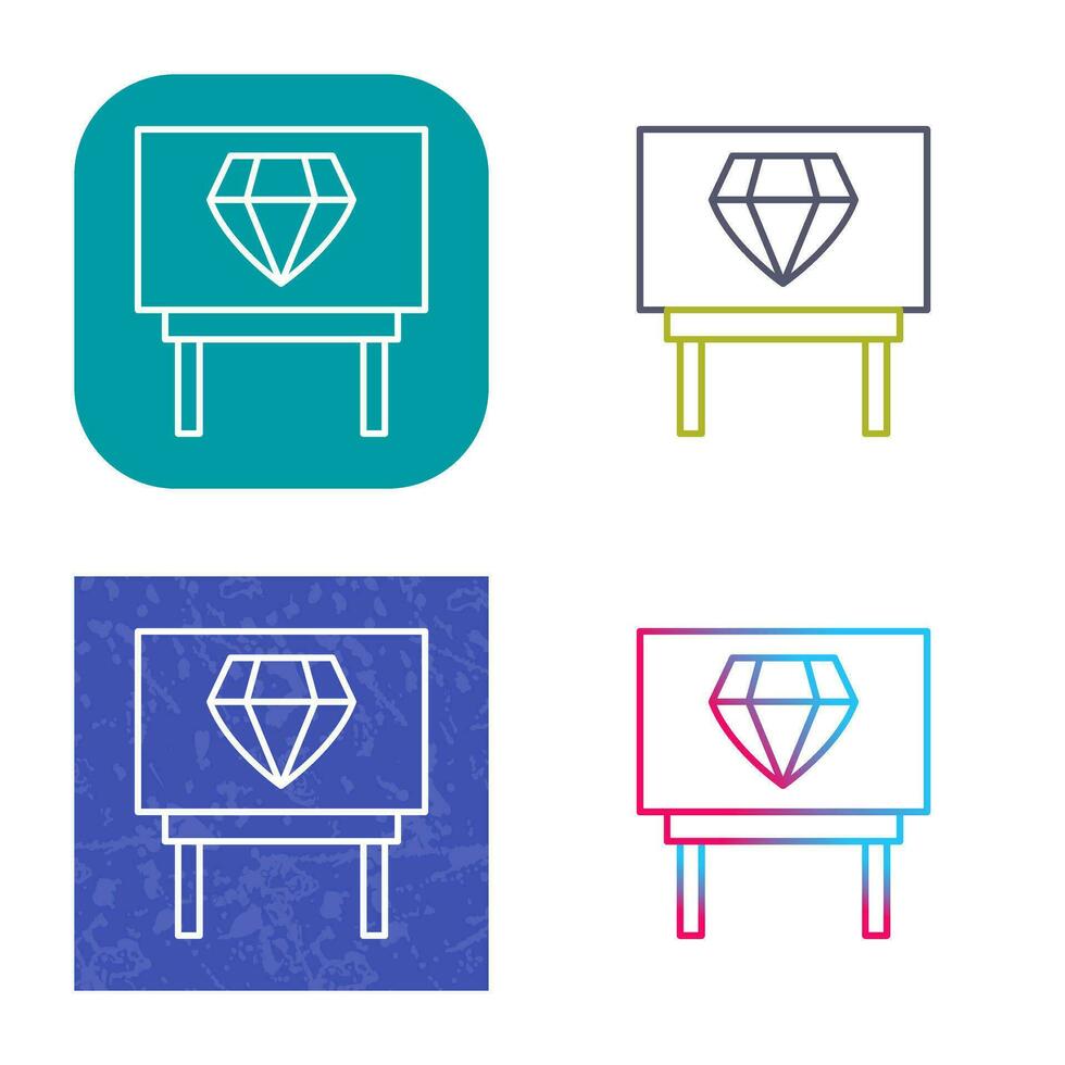 Diamond Exhibit Vector Icon