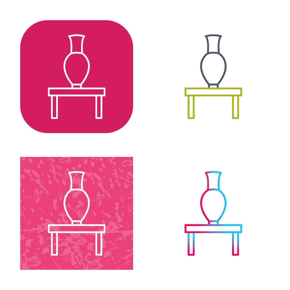 Vase Exhibit Vector Icon