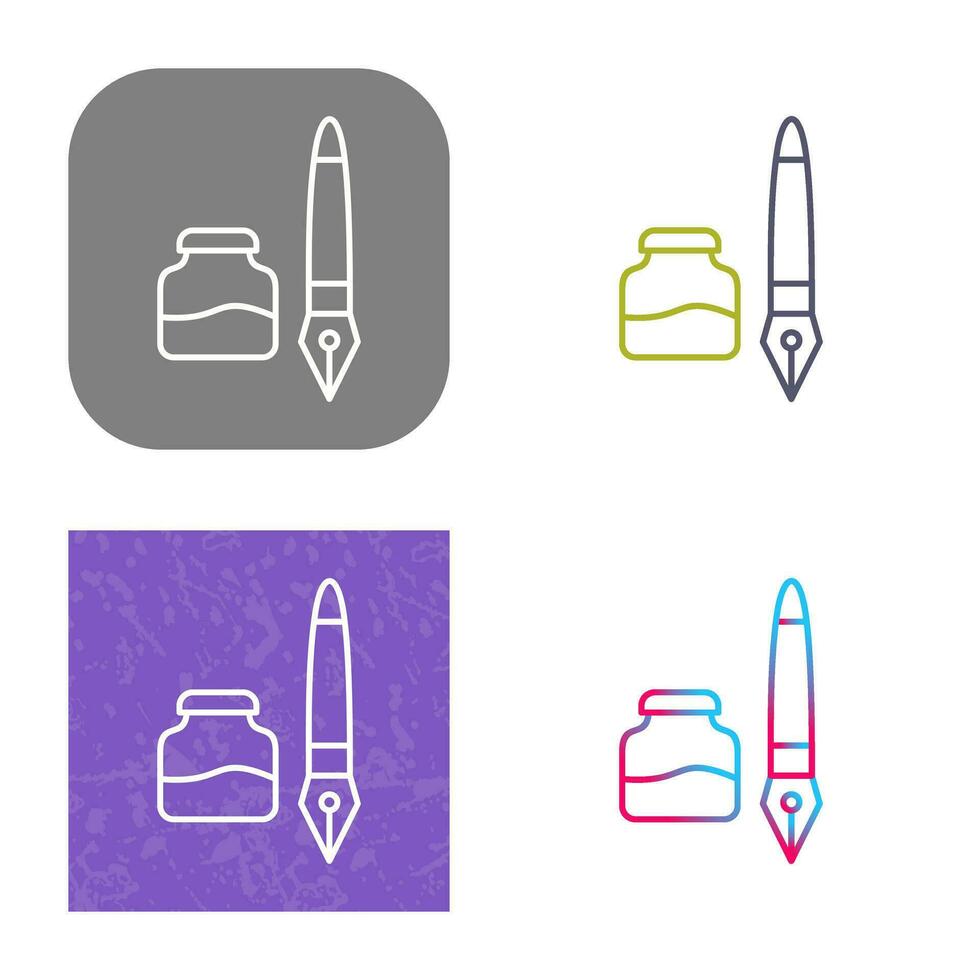 Ink and Pen Vector Icon