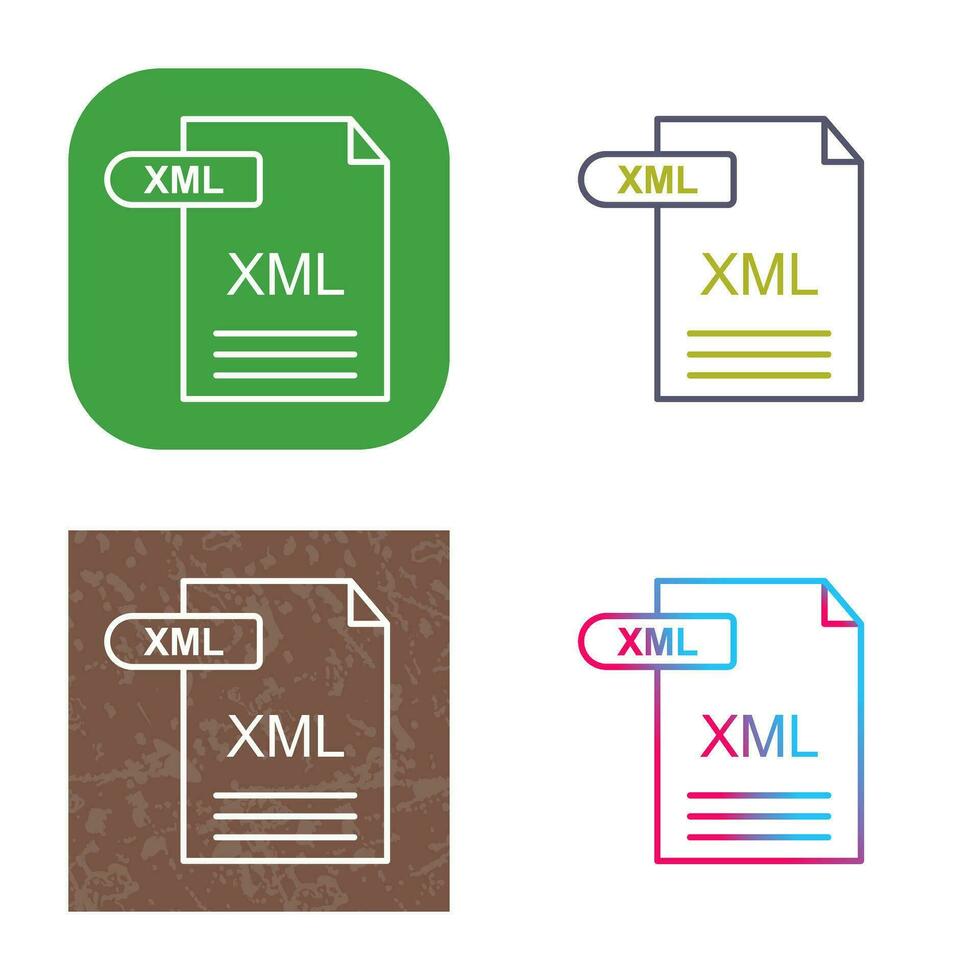 XML Vector Icon