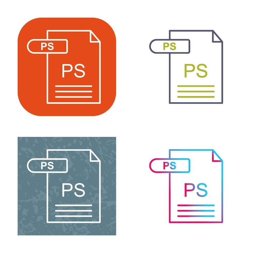 PS Vector Icon