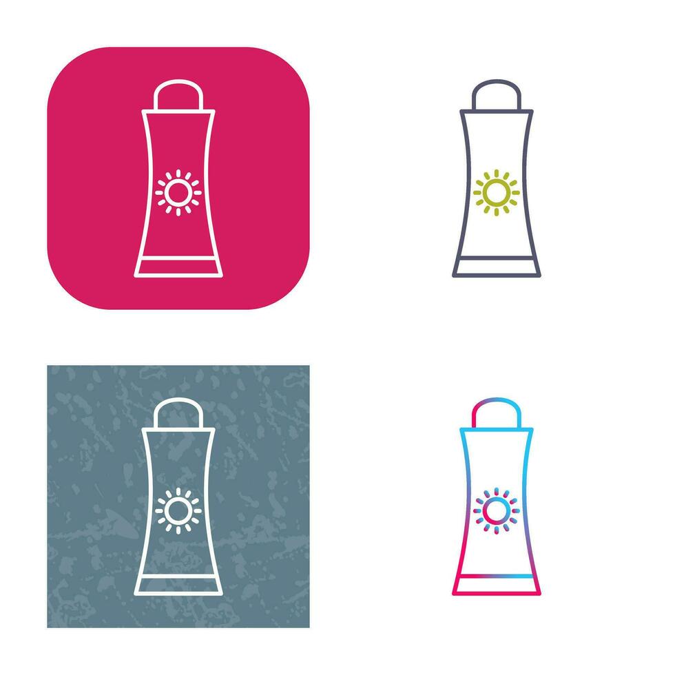 Sunblock Cream Vector Icon