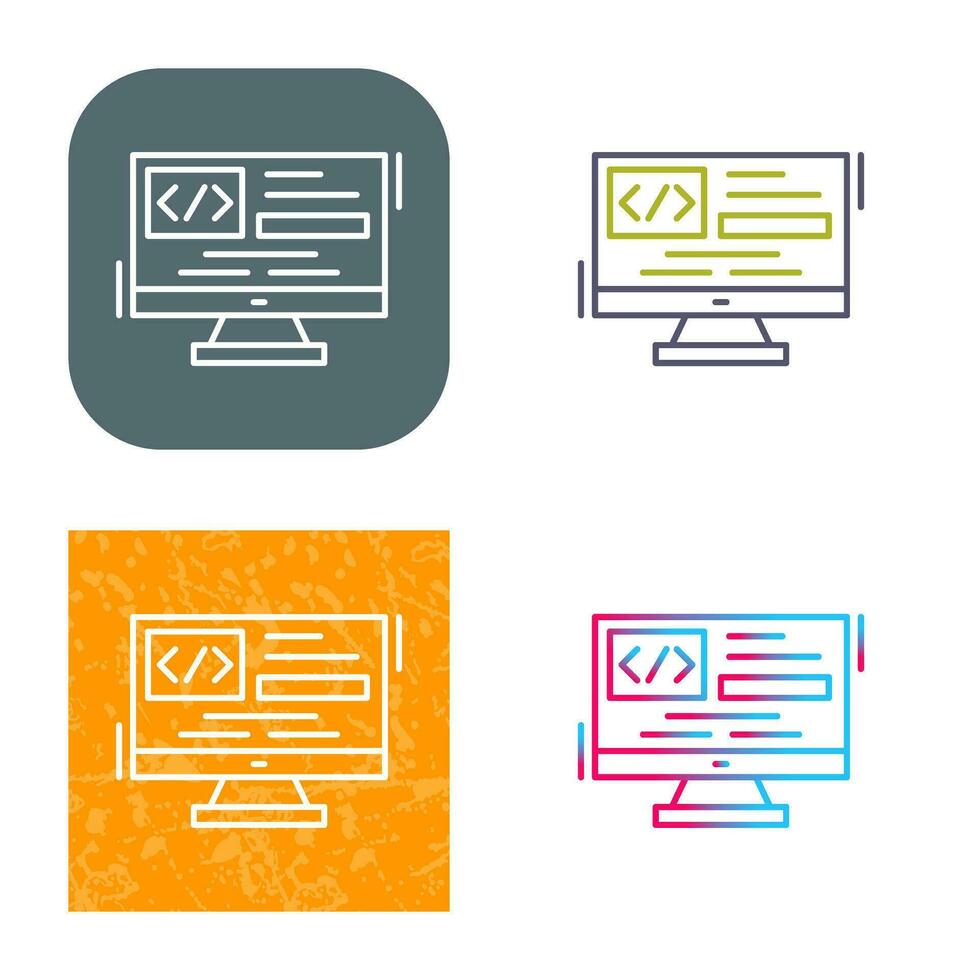 icono de vector de codificación