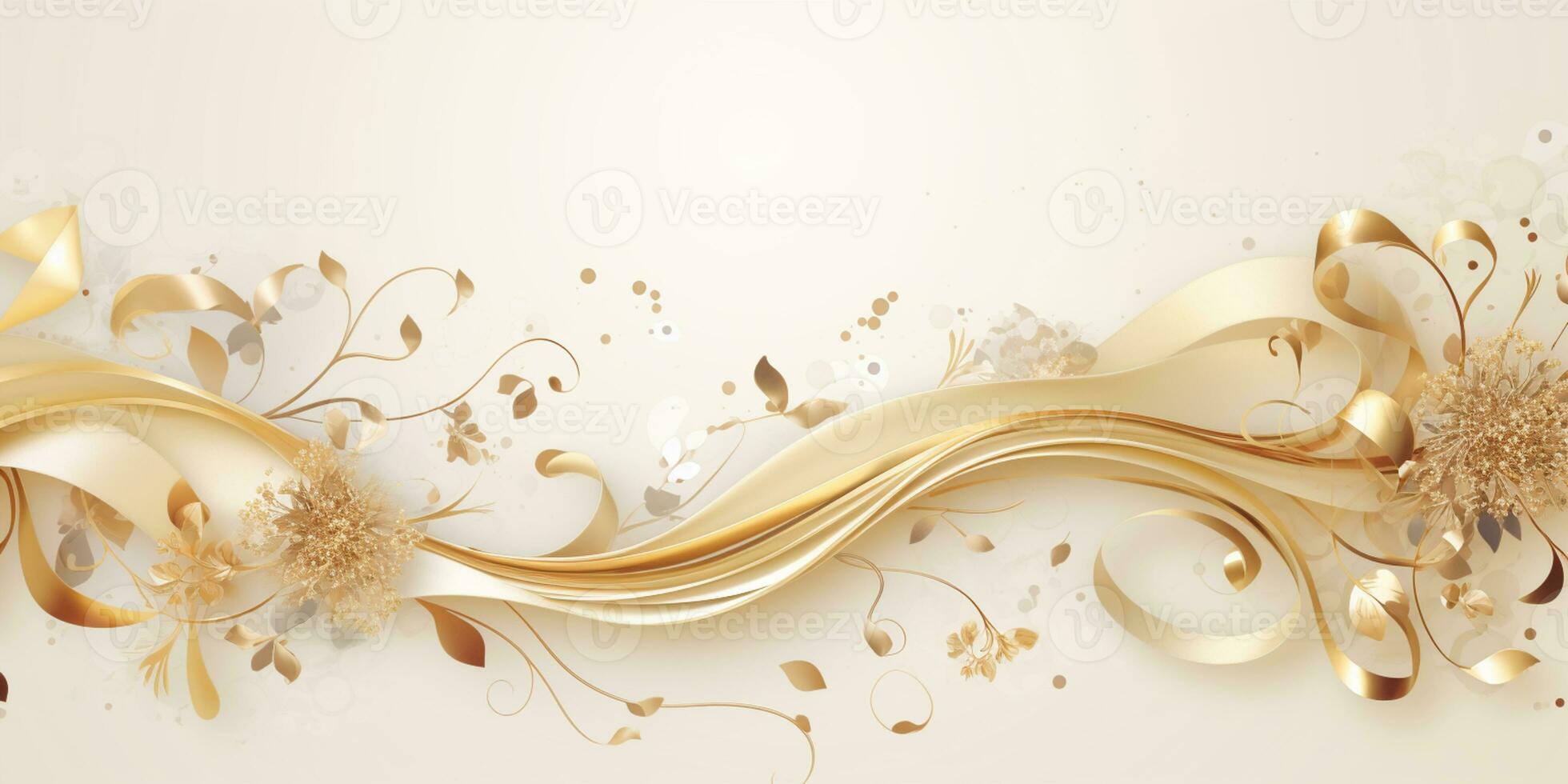 Abstract Shiny Luxury Frame, Brown and Gold Color, Premium gift design, Party, invitation card, copy space for text, word, AI Generative photo