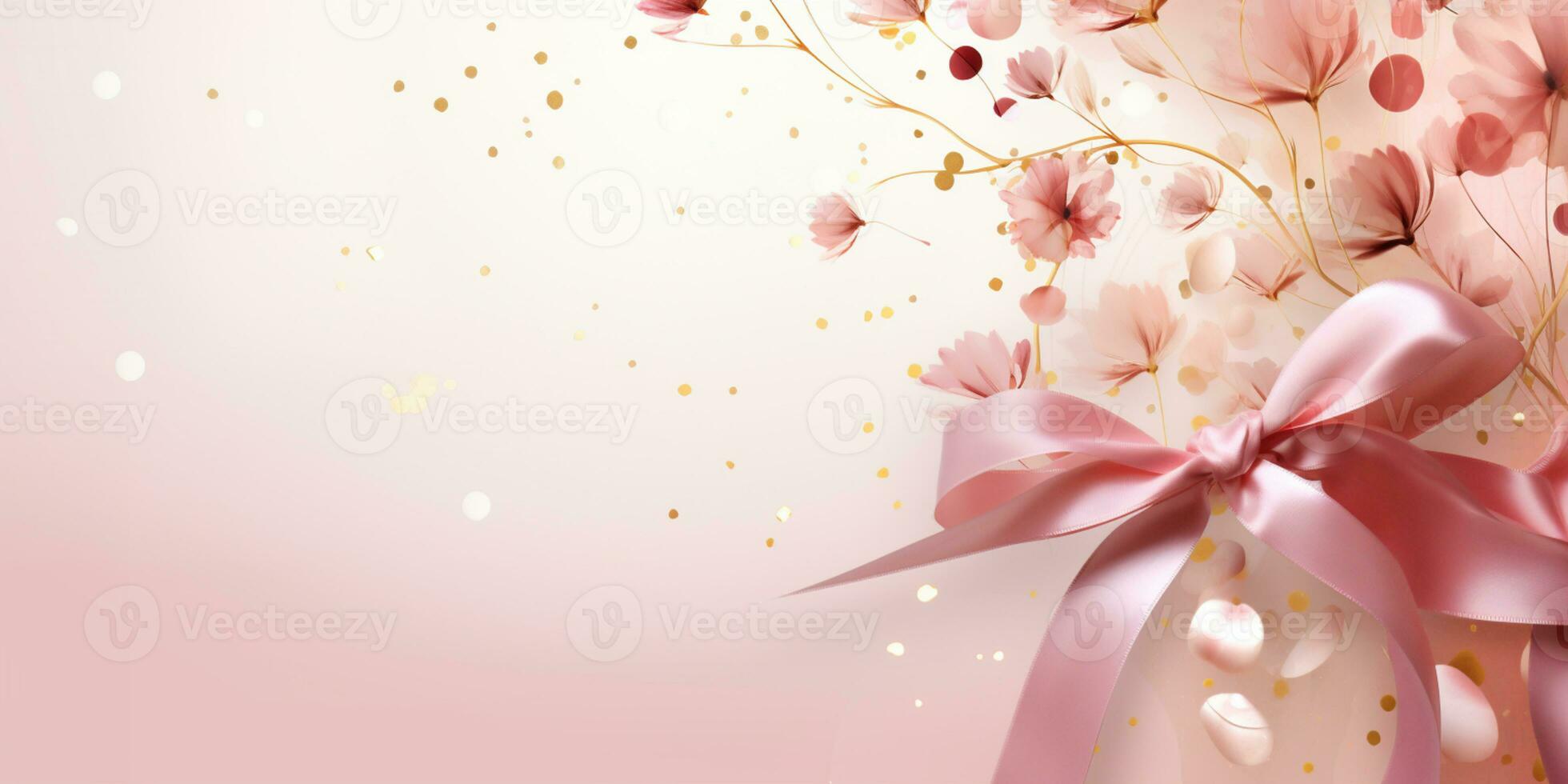 Abstract Shiny Luxury Frame, Pastel Color, Premium gift design, Party, invitation card, copy space for text, word, AI Generative photo