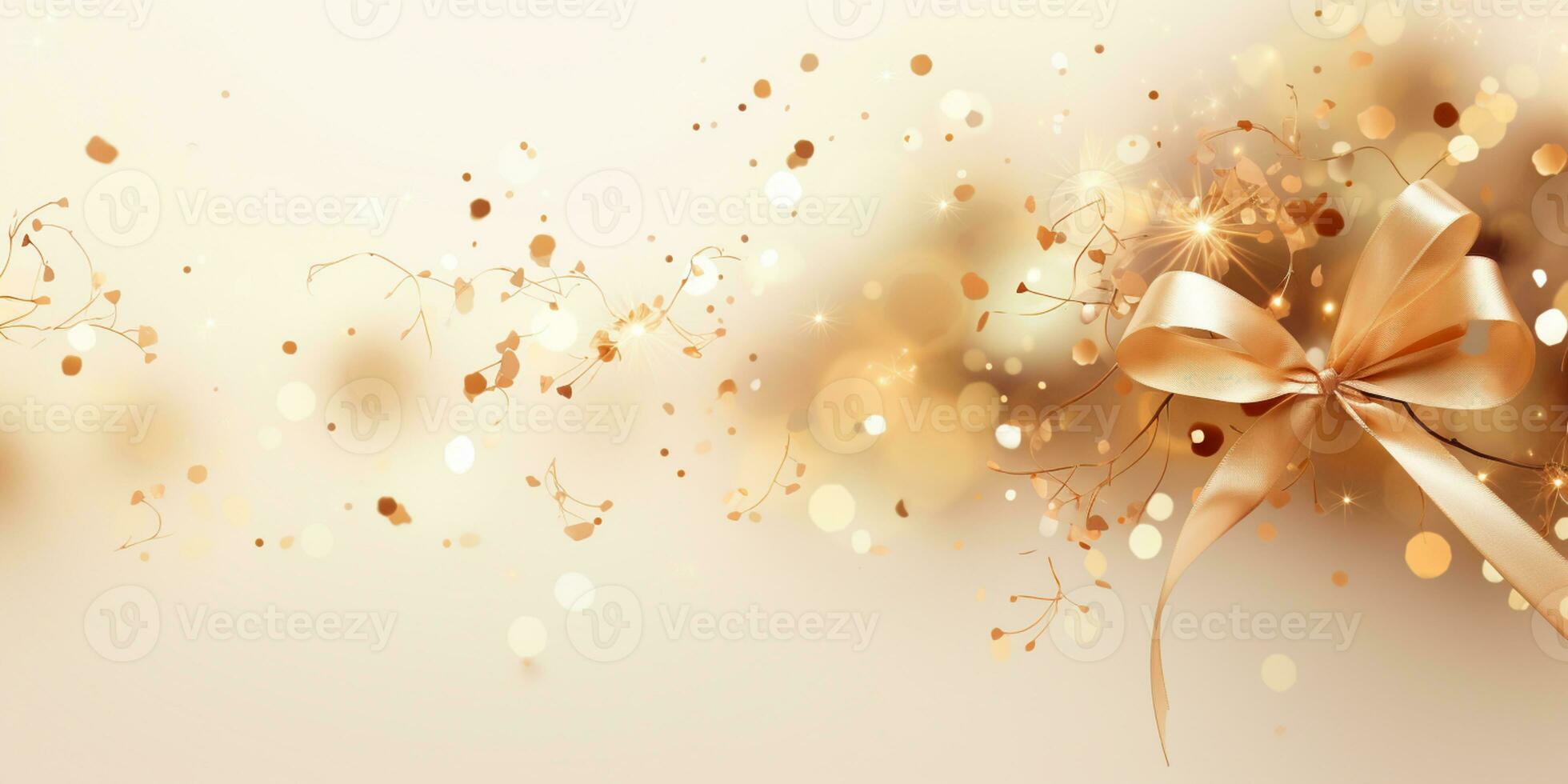 Abstract Shiny Luxury Frame, Gold Color, Premium gift design, Party, invitation card, copy space for text, word, AI Generative photo