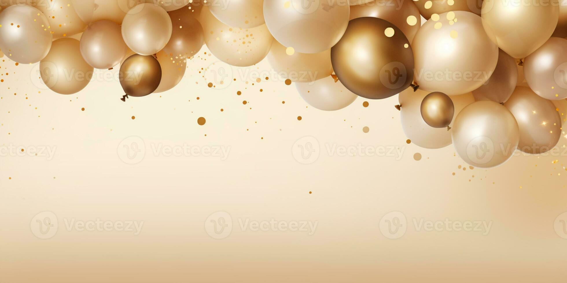 Abstract Shiny Luxury Frame, Gold Color, Premium gift design, Party, invitation card, copy space for text, word, AI Generative photo