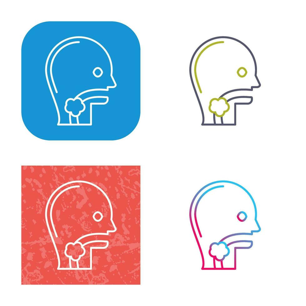 Throat Cancer Vector Icon