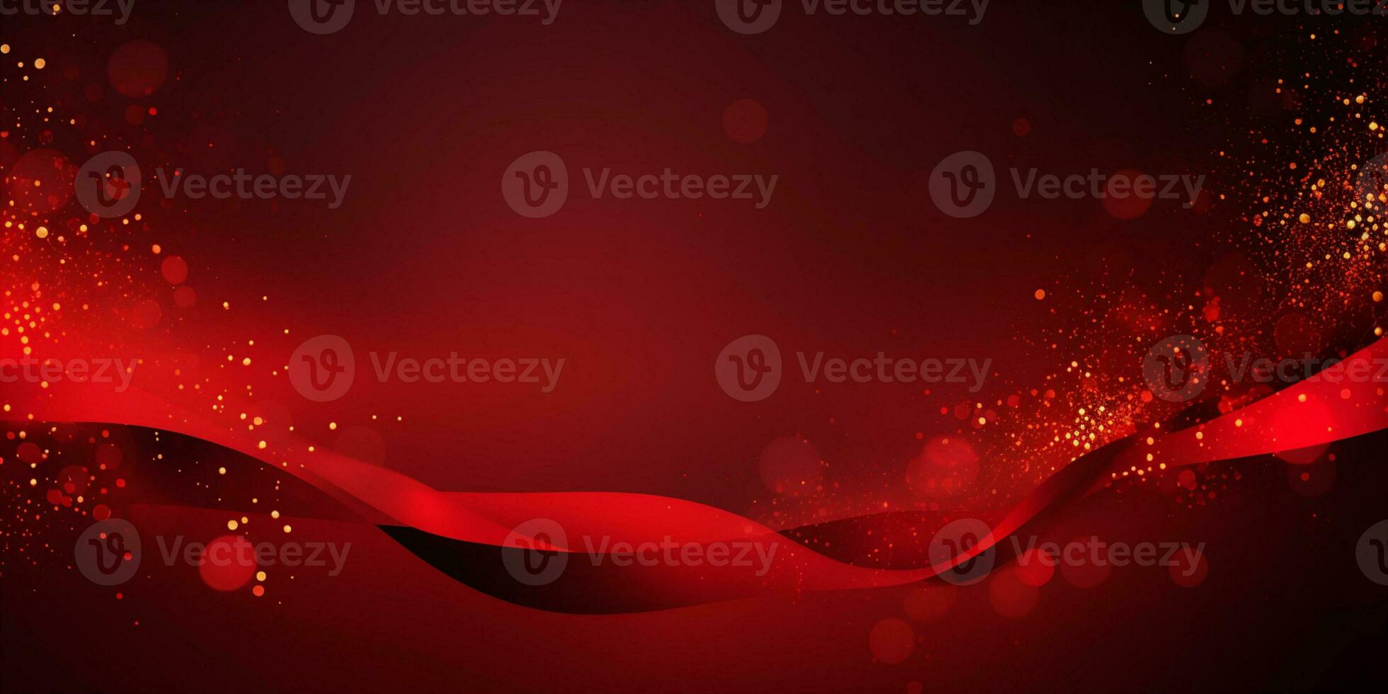 Abstract Shiny Luxury Frame, Red and Gold Color, Premium gift design, Party, invitation card, copy space for text, word, AI Generative photo