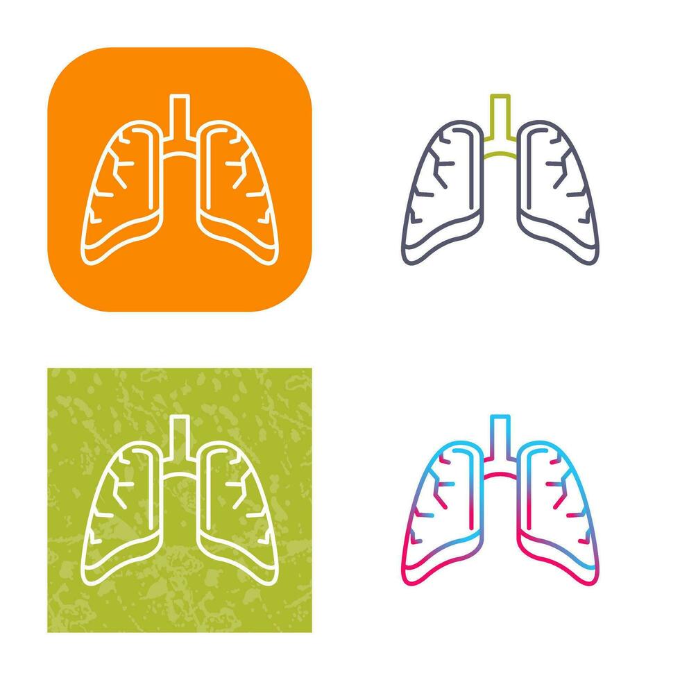 Lungs Vector Icon