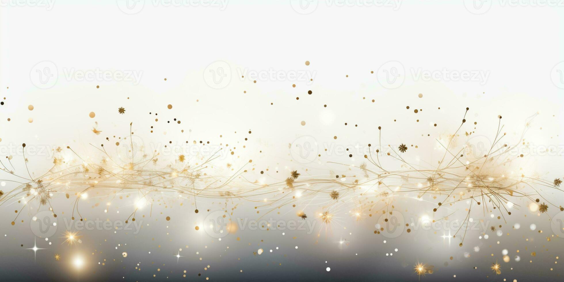 Abstract Shiny Luxury Frame, Gold Color on white background, Premium gift design, Party, invitation card, copy space for text, word, AI Generative photo