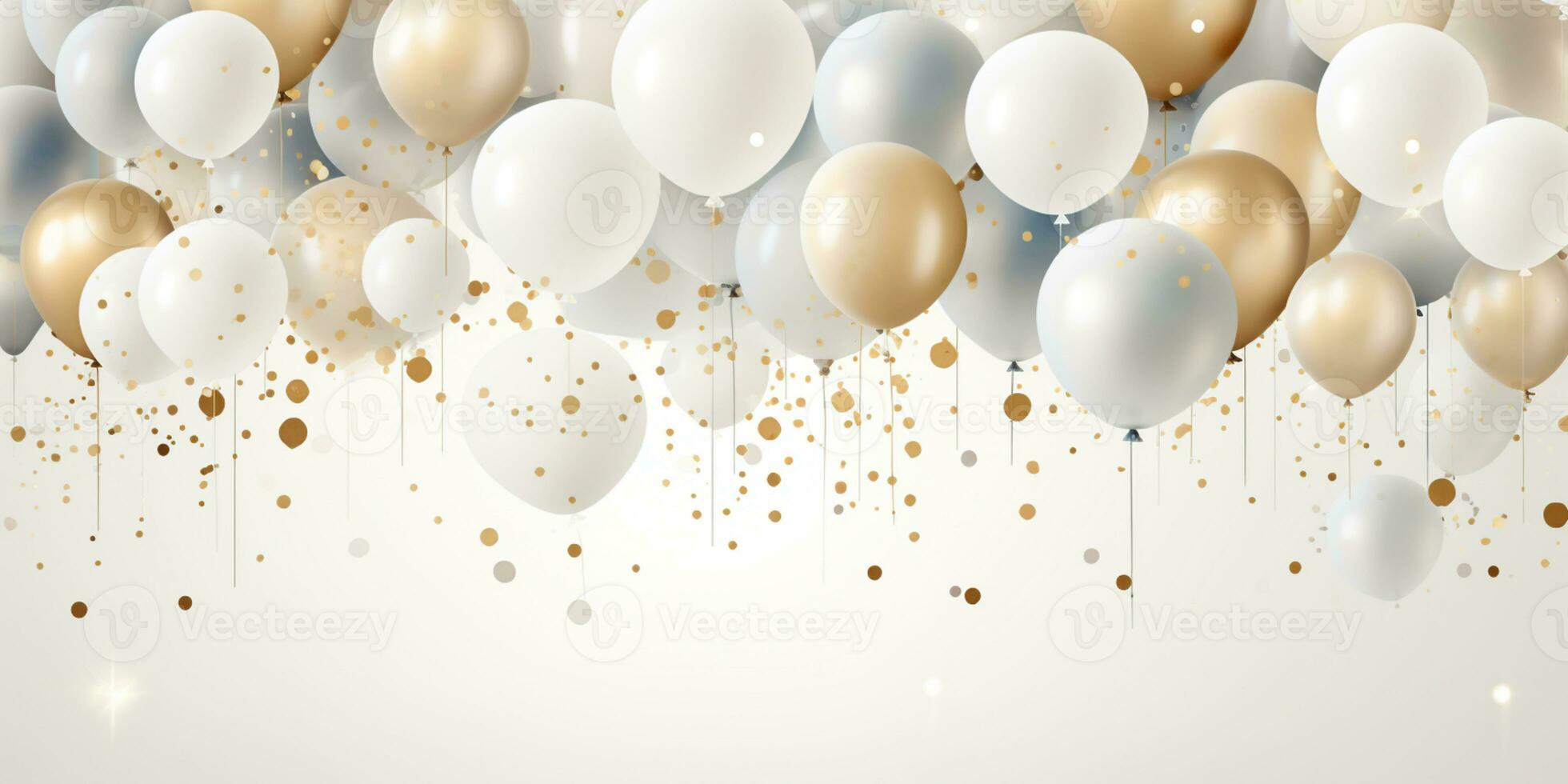 Abstract Shiny Luxury Frame, Gold Color on white background, Premium gift design, Party, invitation card, copy space for text, word, AI Generative photo