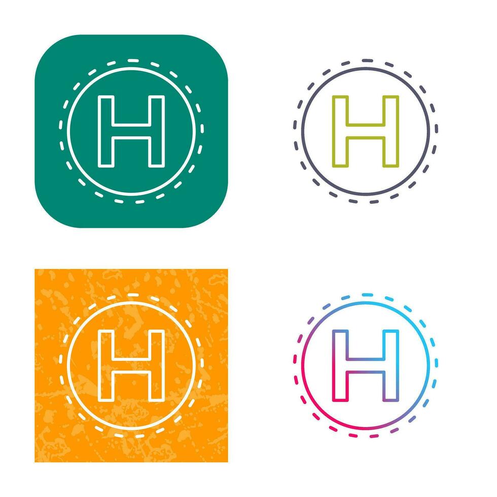 Helipad Vector Icon