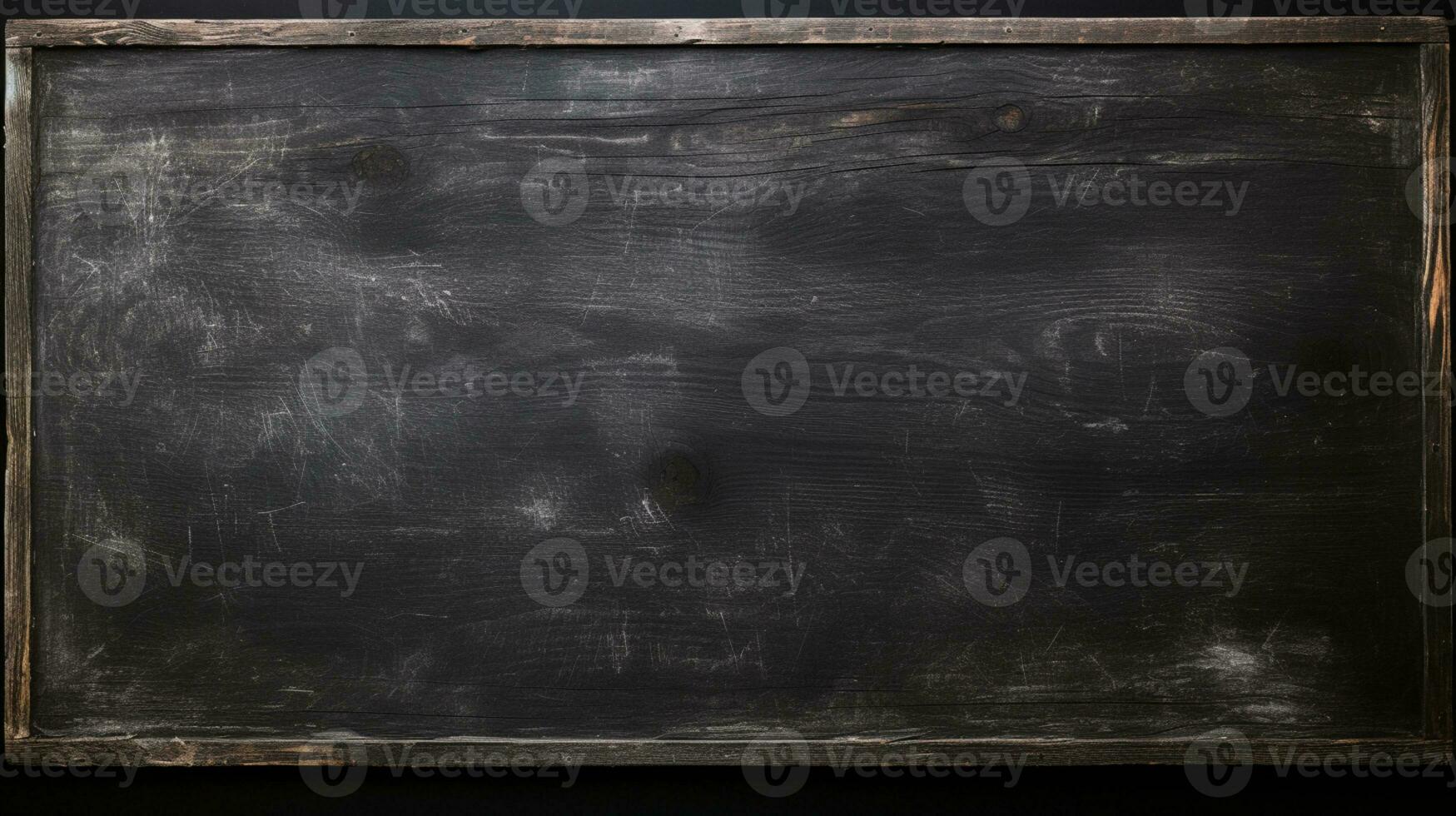 Blank black chalkboard, School education, back to school concept, AI Generative photo