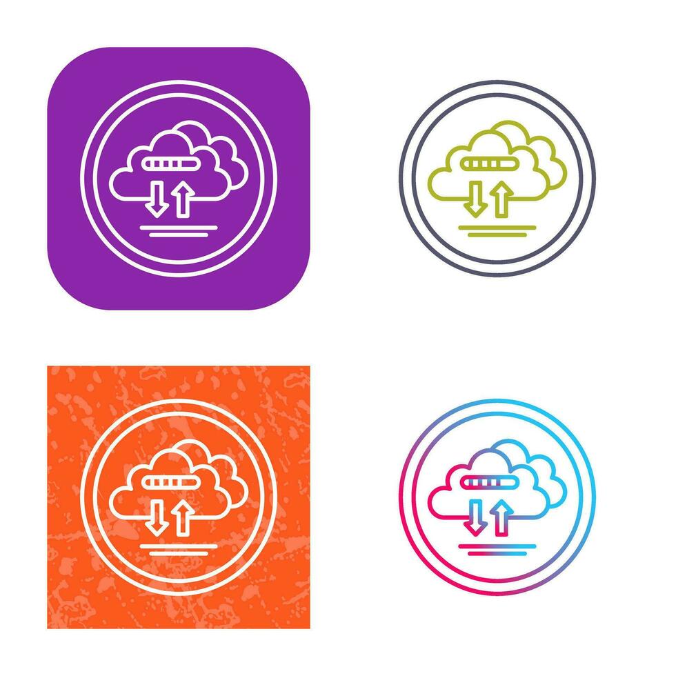 Cloud Data Vector Icon