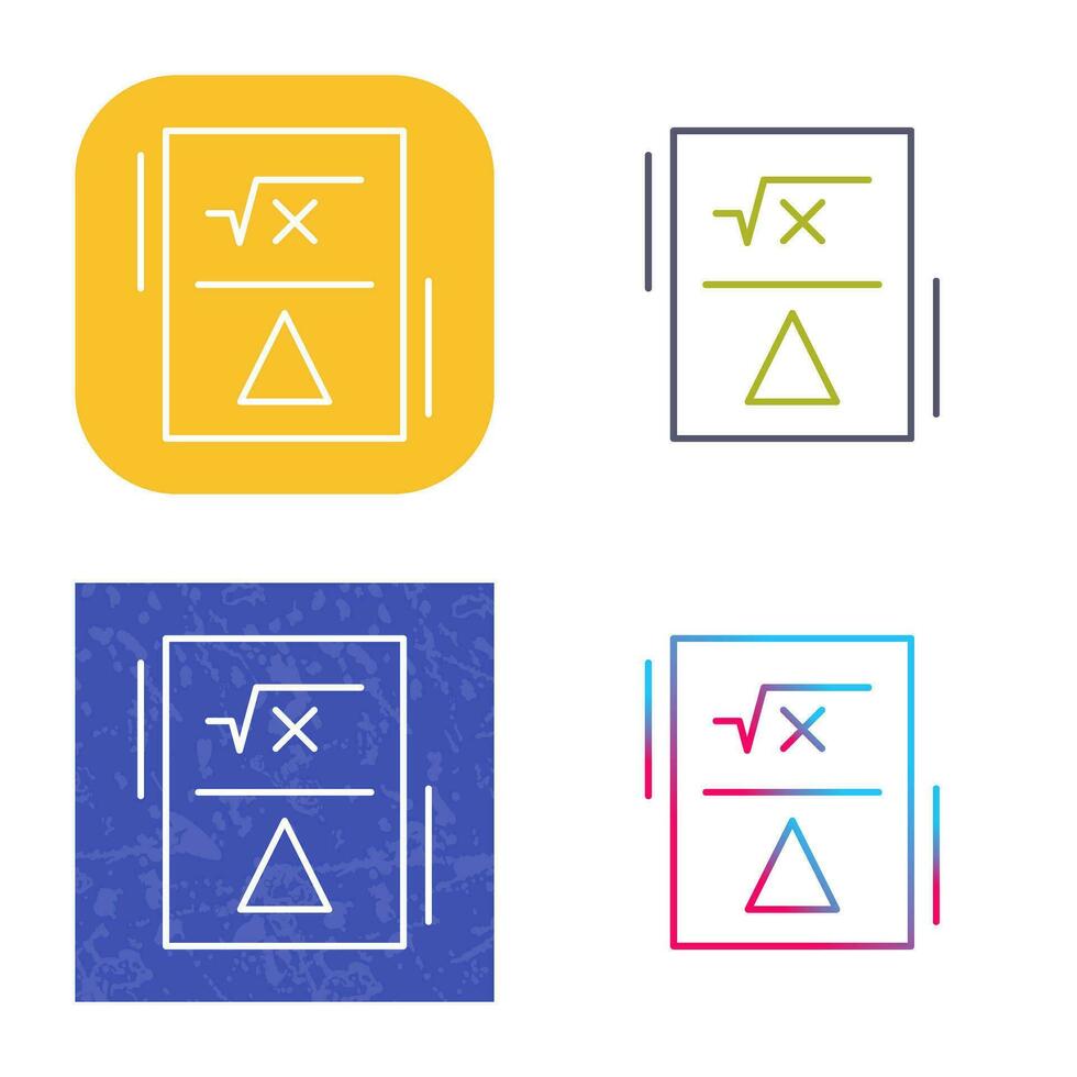 Formula Vector Icon