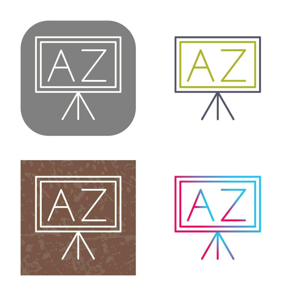 From A To Z Vector Icon