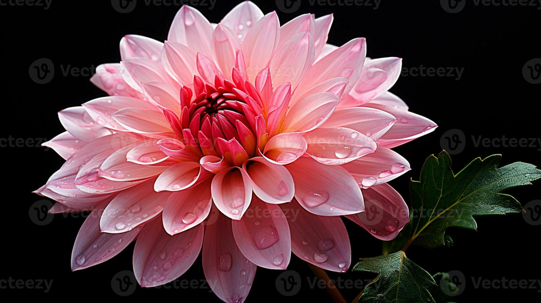 Closeup beautiful Flower, Colorful flower for greeting card, AI Generative photo