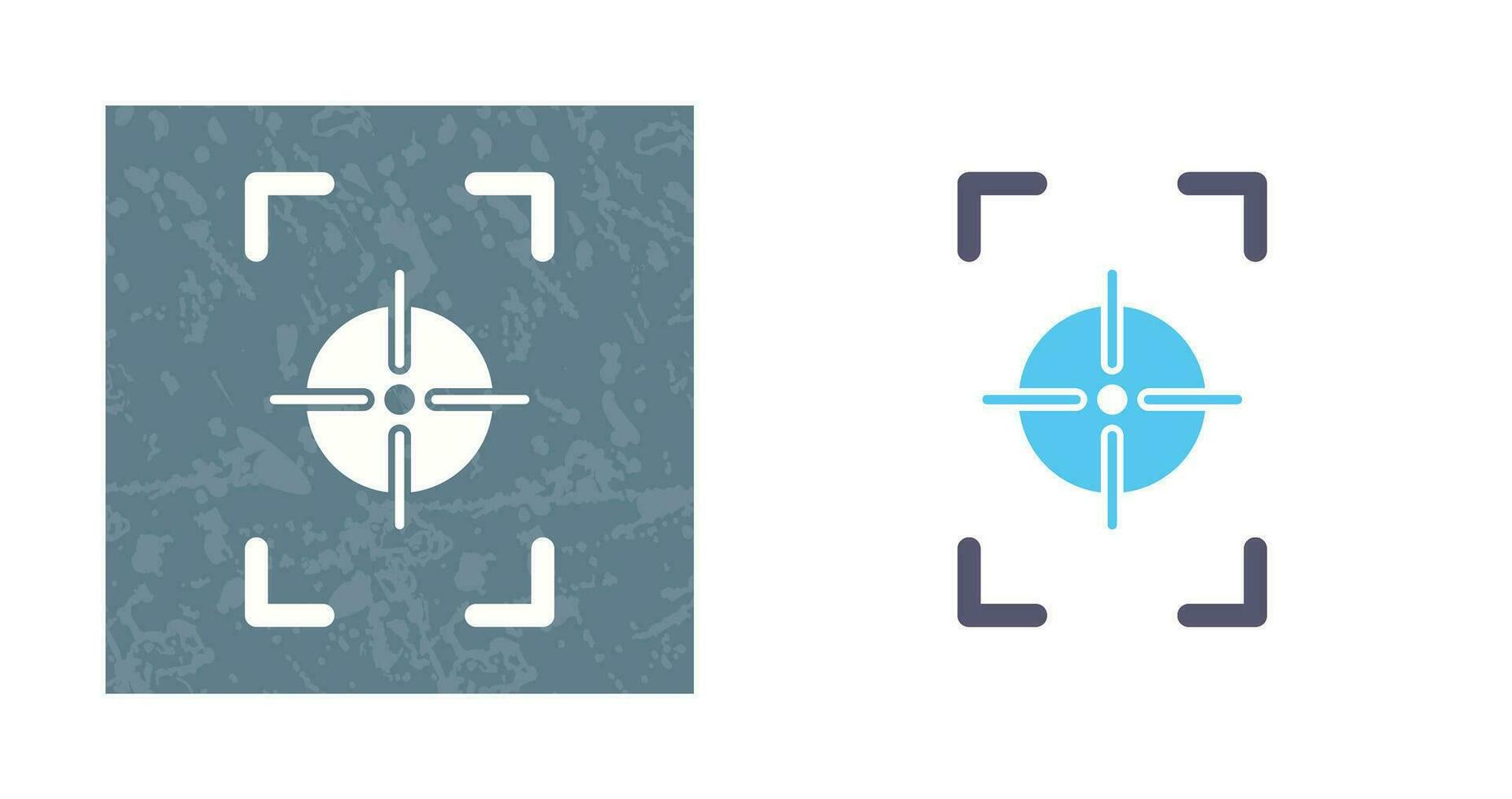 Unique Focus Vertical Vector Icon