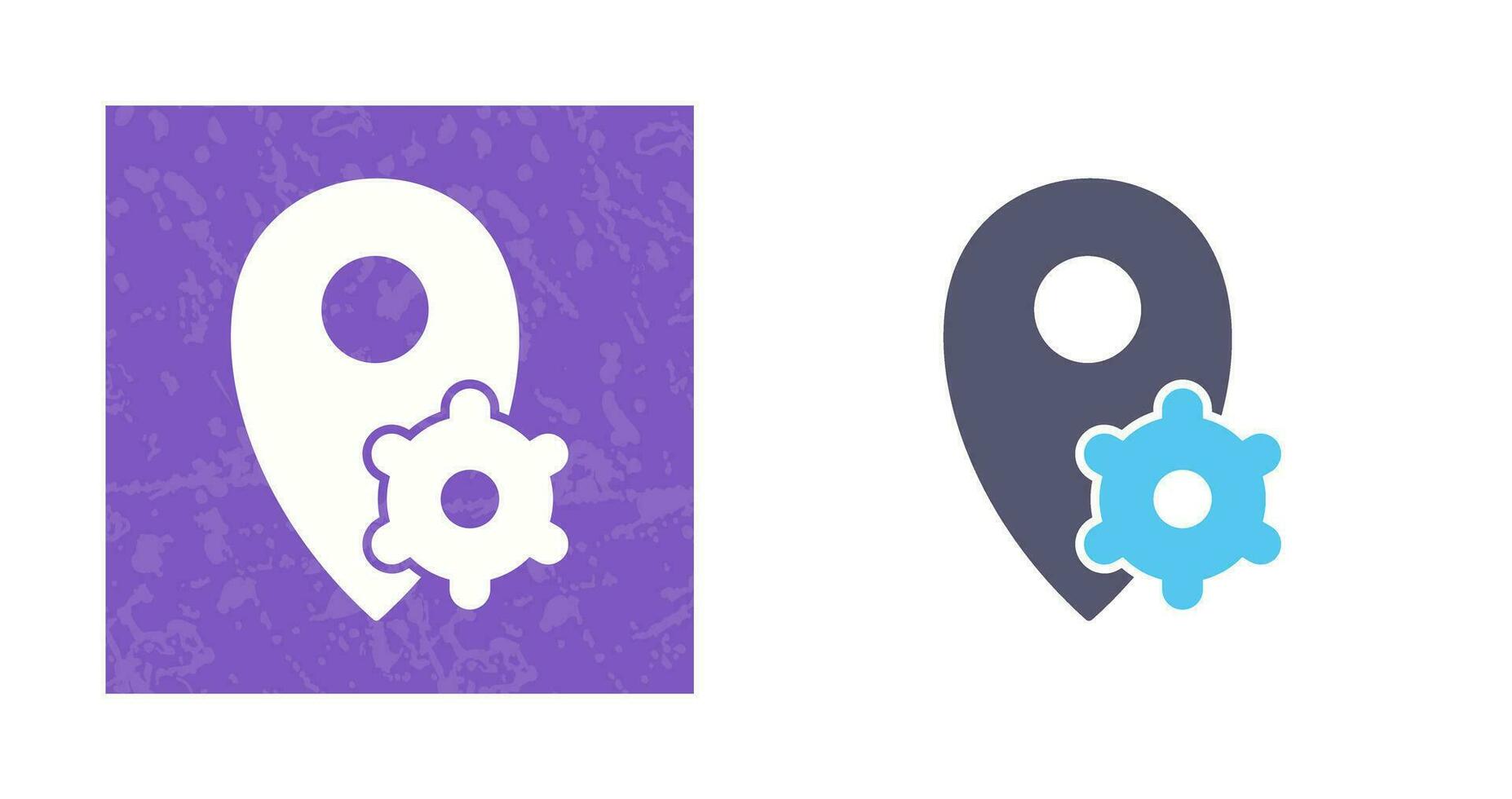 Location Settings Vector Icon