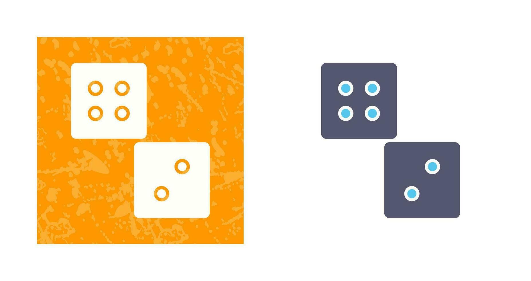 Unique Dice Vector Icon