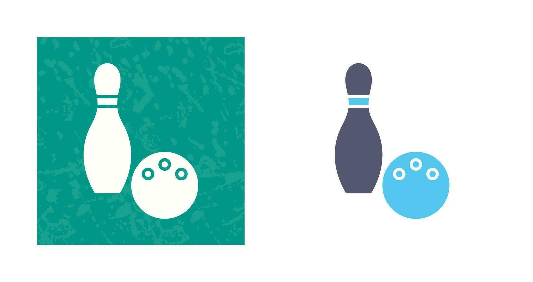 Unique Bowling Vector Icon