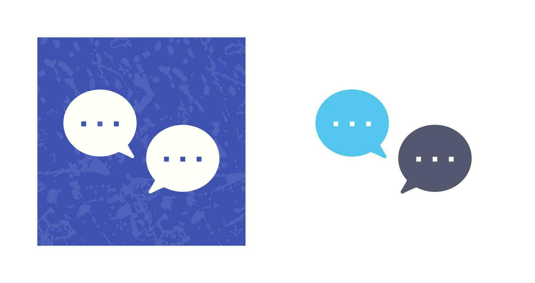 Unique Conversation Bubbles Vector Icon