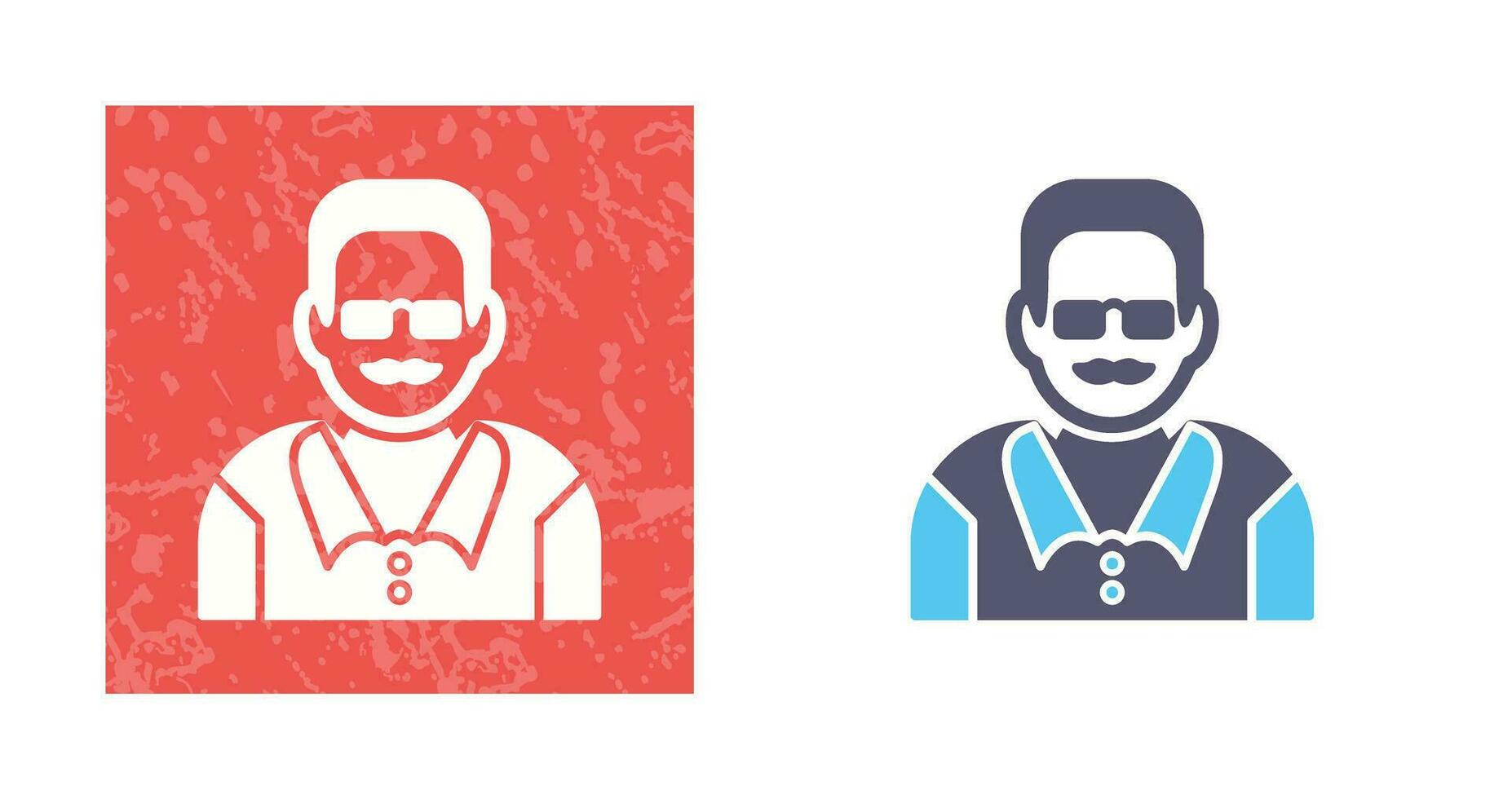 Unique Male Professor Vector Icon