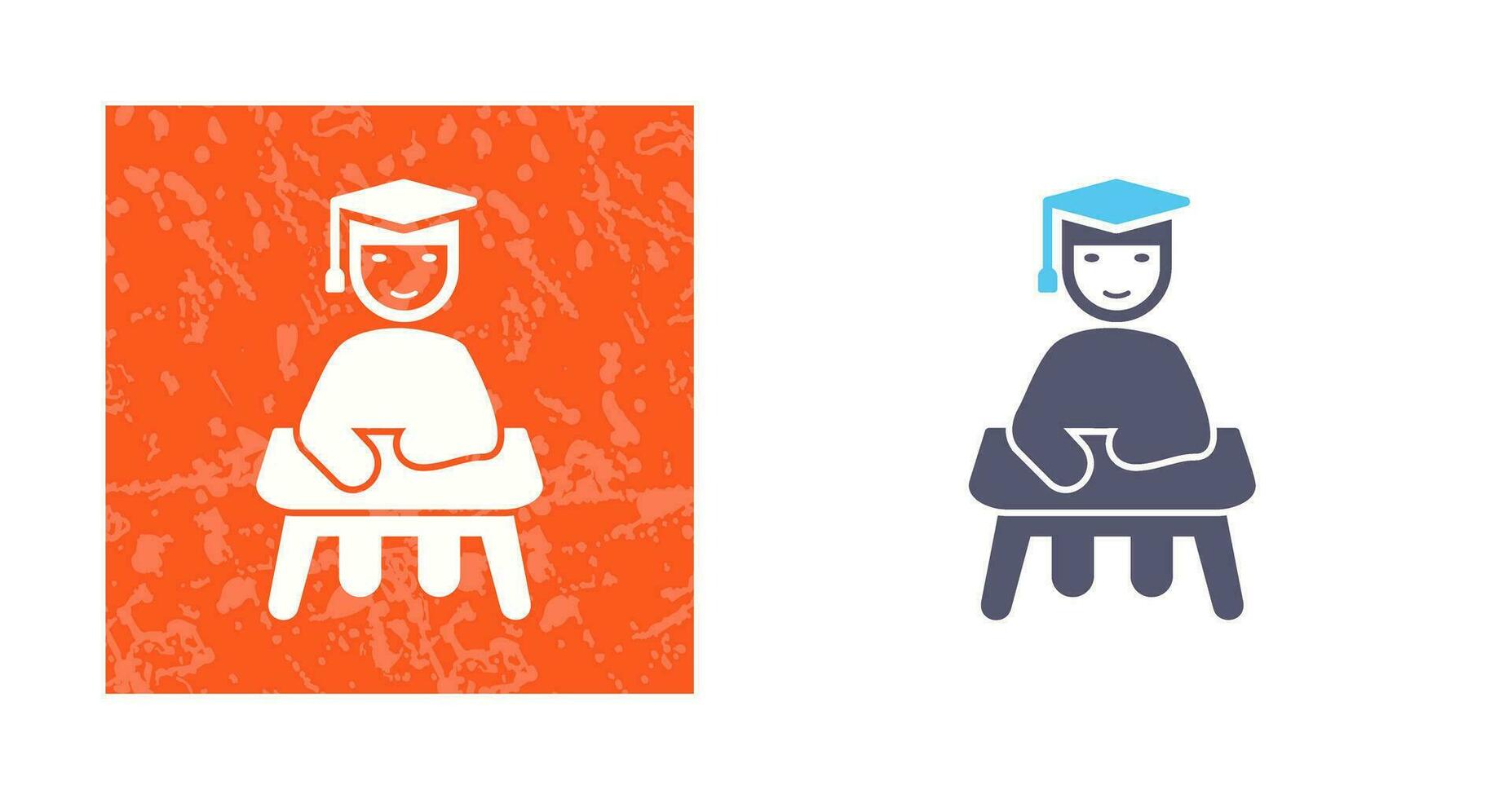 Unique Studying on Desk Vector Icon