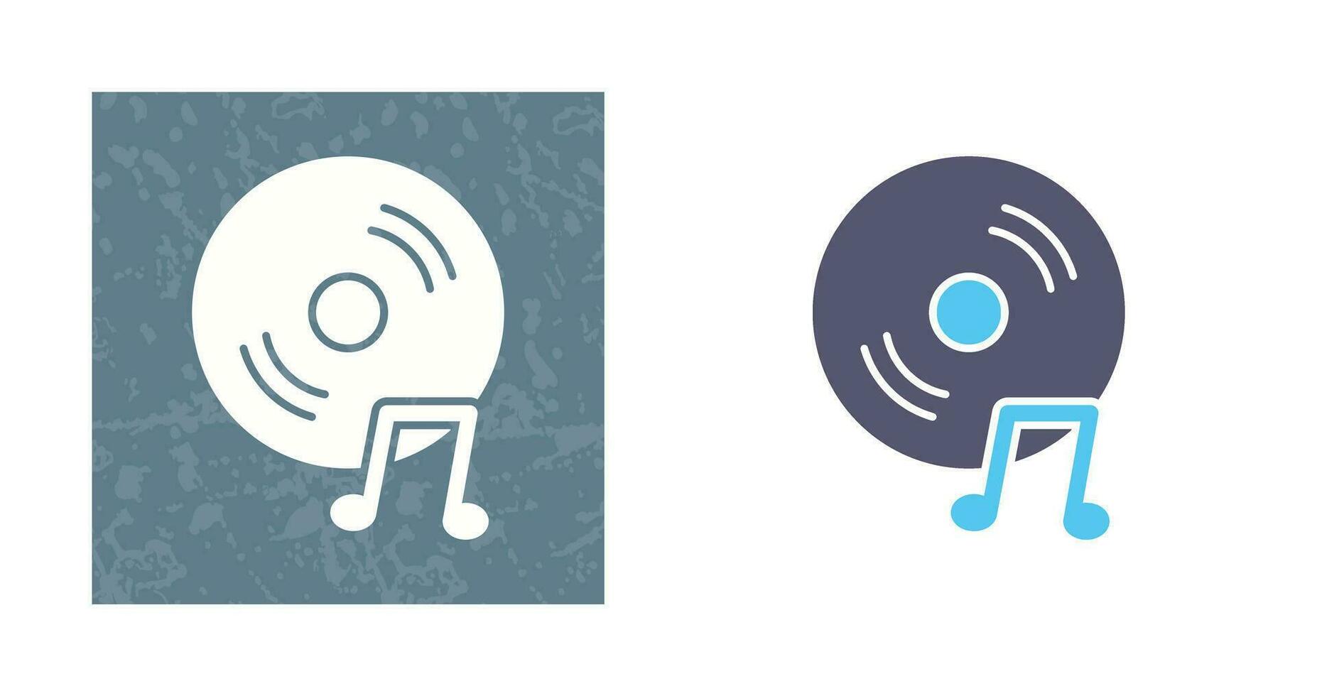 Unique Music CD Vector Icon