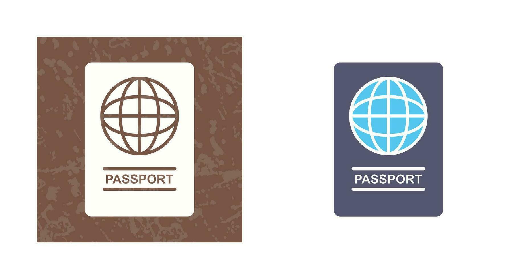 icono de vector de pasaporte