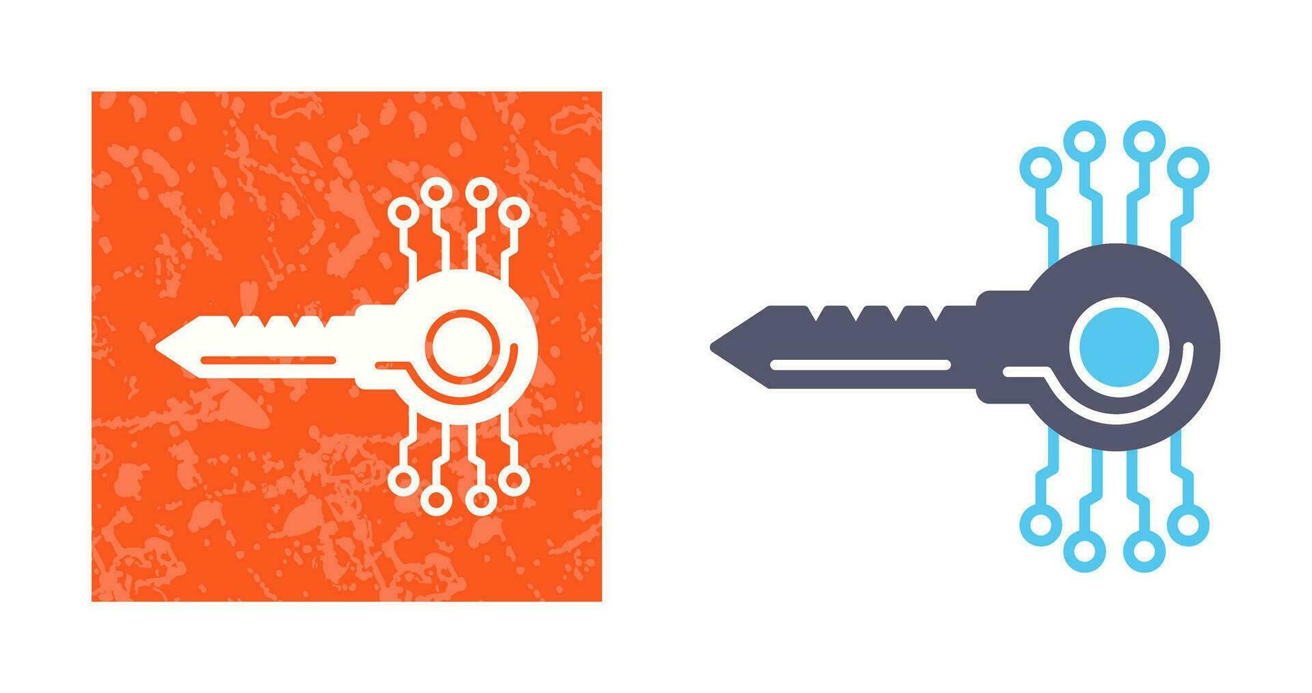 Key Code Vector Icon