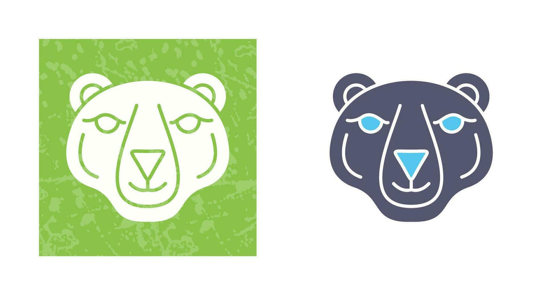 icono de vector de oso polar