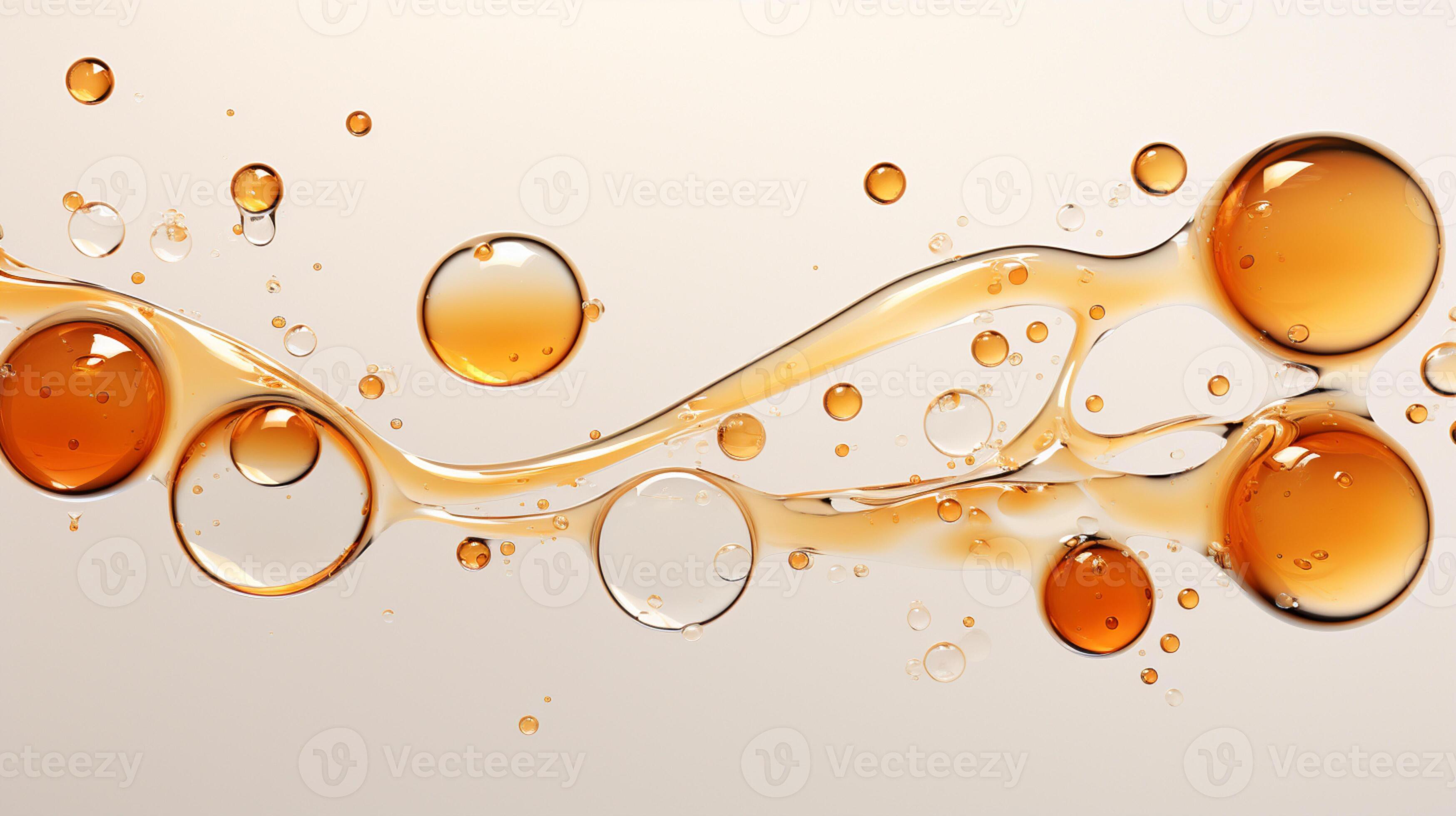 Abstract colorful soft drink bubble, splash effect, AI Generative