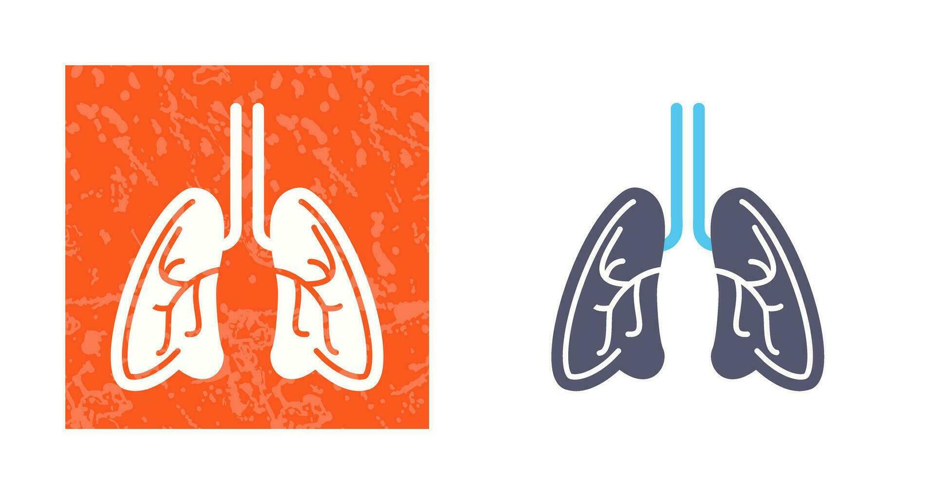 icono de vector de pulmones