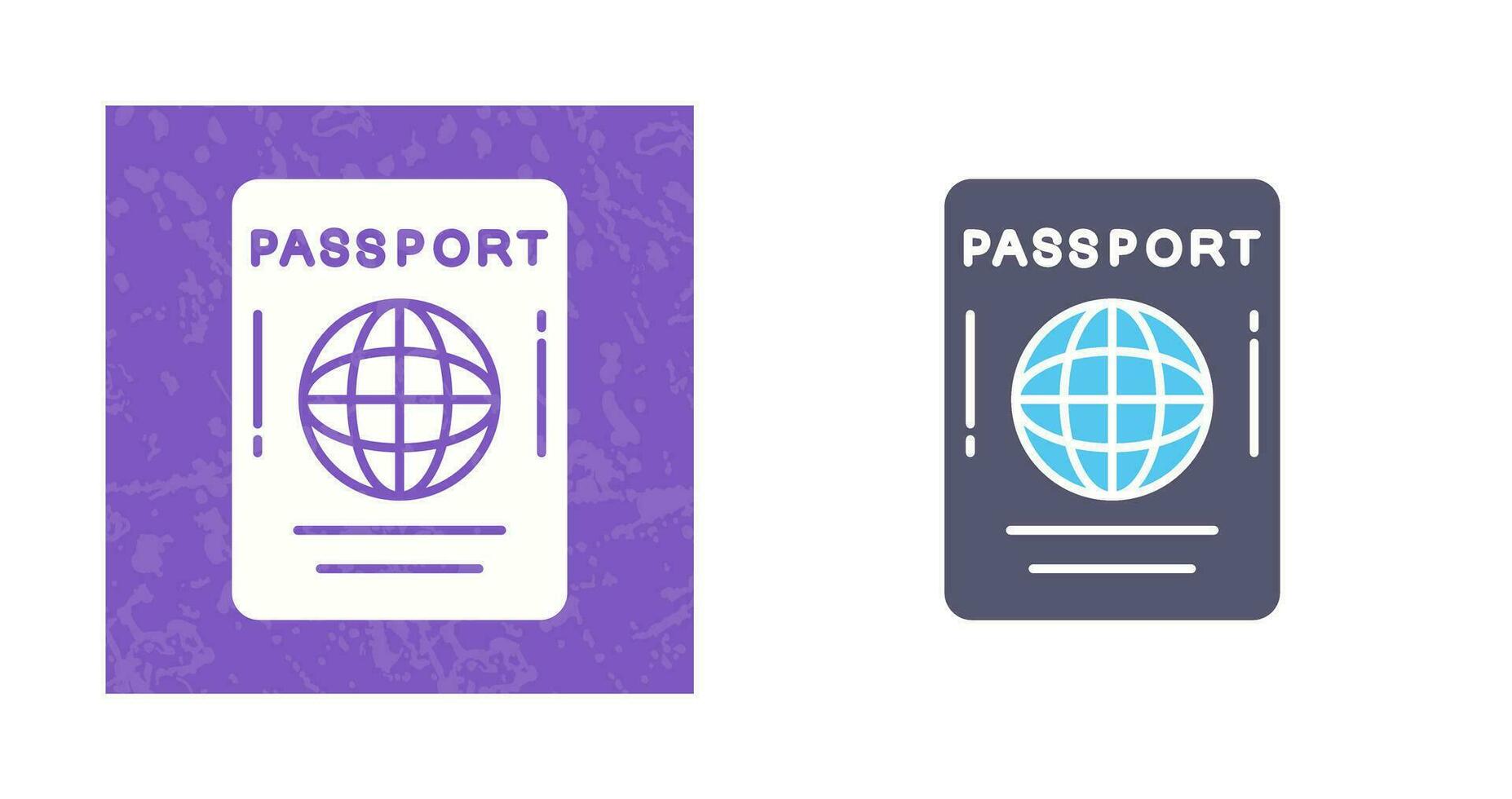 icono de vector de pasaporte