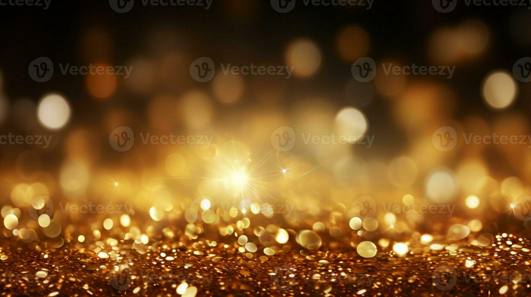 Abstract bokeh Background defocused lights sparkle, glitter, AI Generative photo