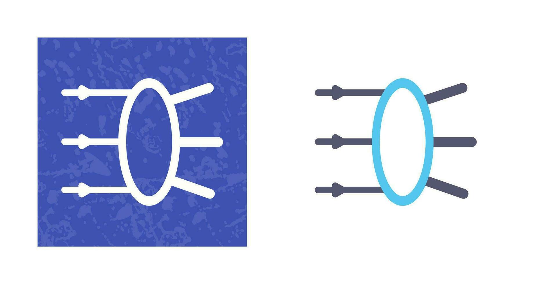 Refraction Vector Icon
