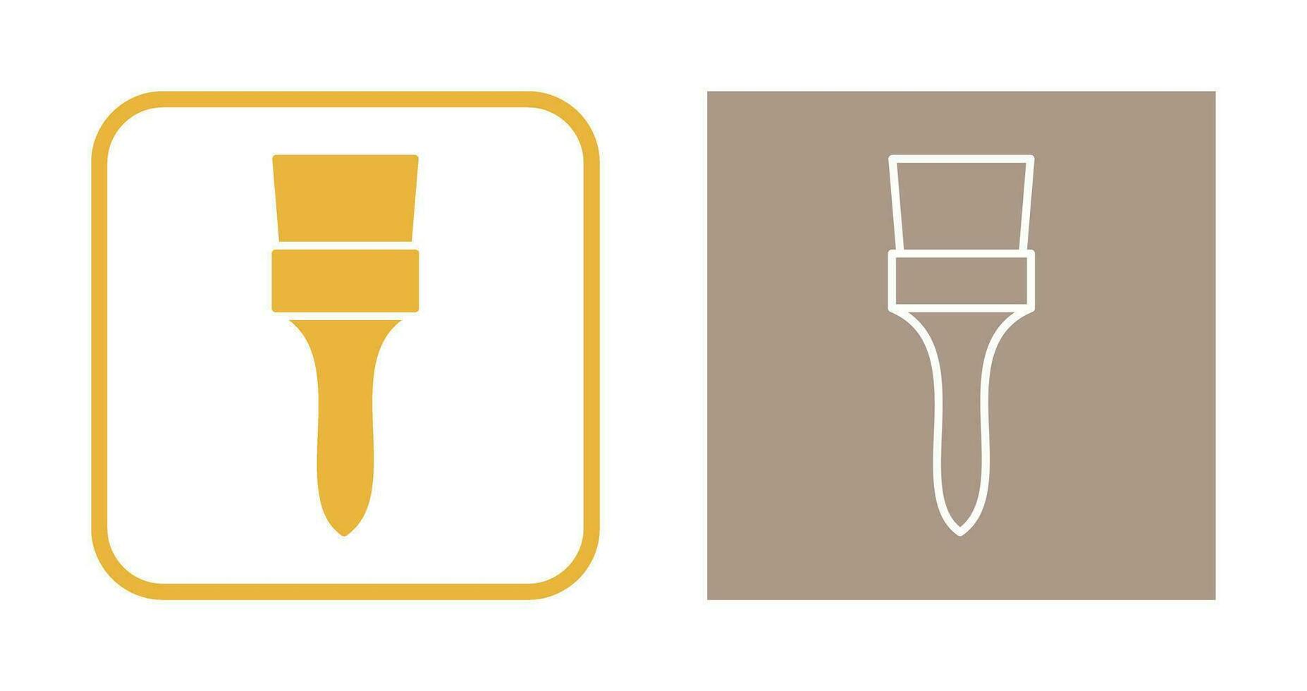 Unique Brush Vector Icon