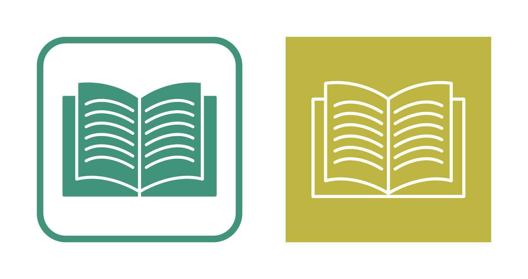 Unique Textbook Vector Icon