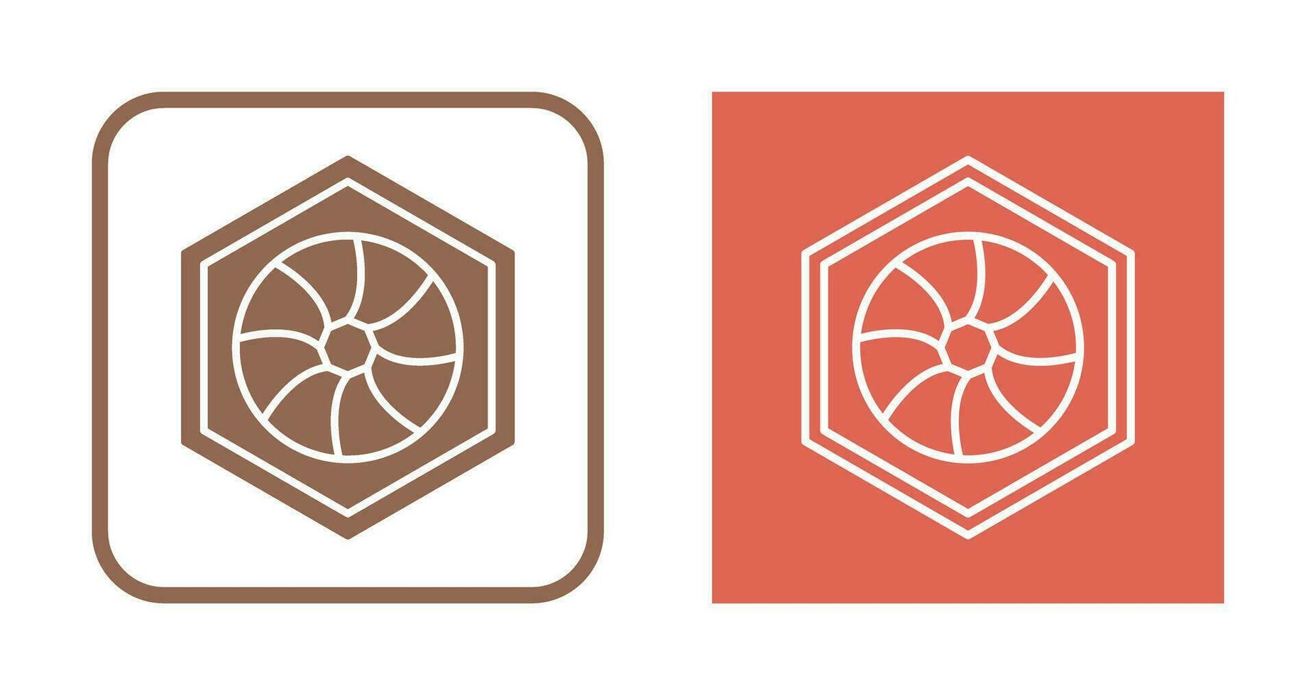 Unique Hexagonal Diaphram Vector Icon