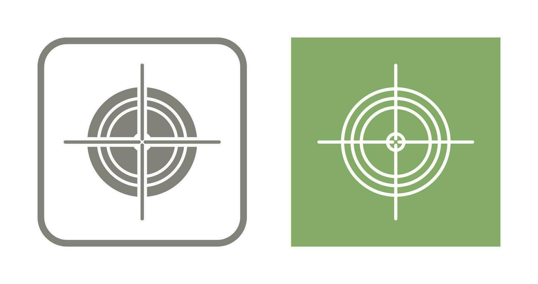 Unique Target Vector Icon