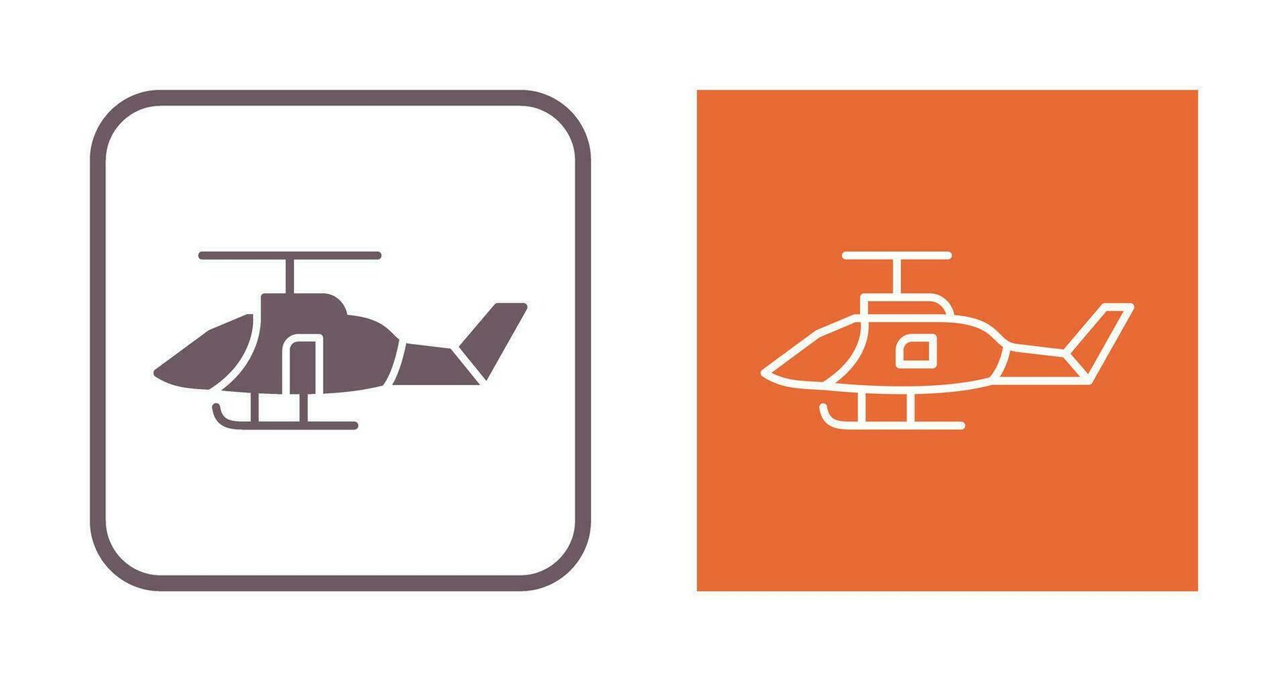 icono de vector de helicóptero militar