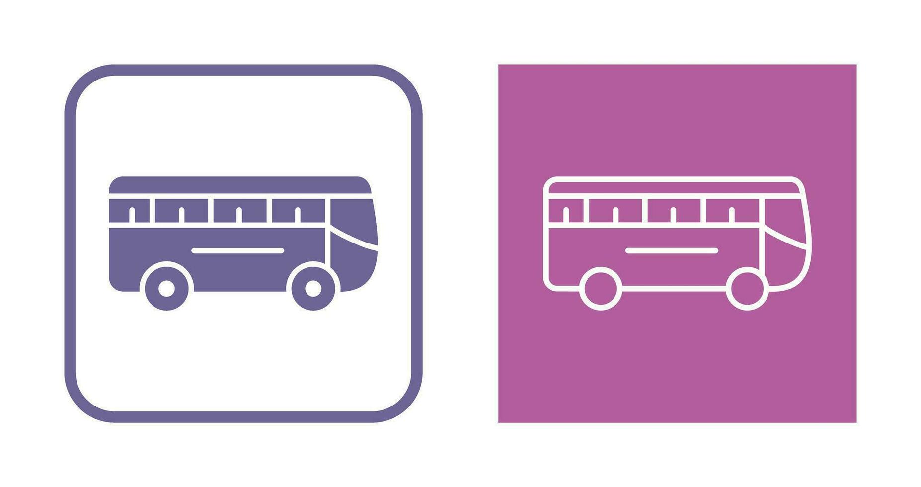 icono de vector de bus