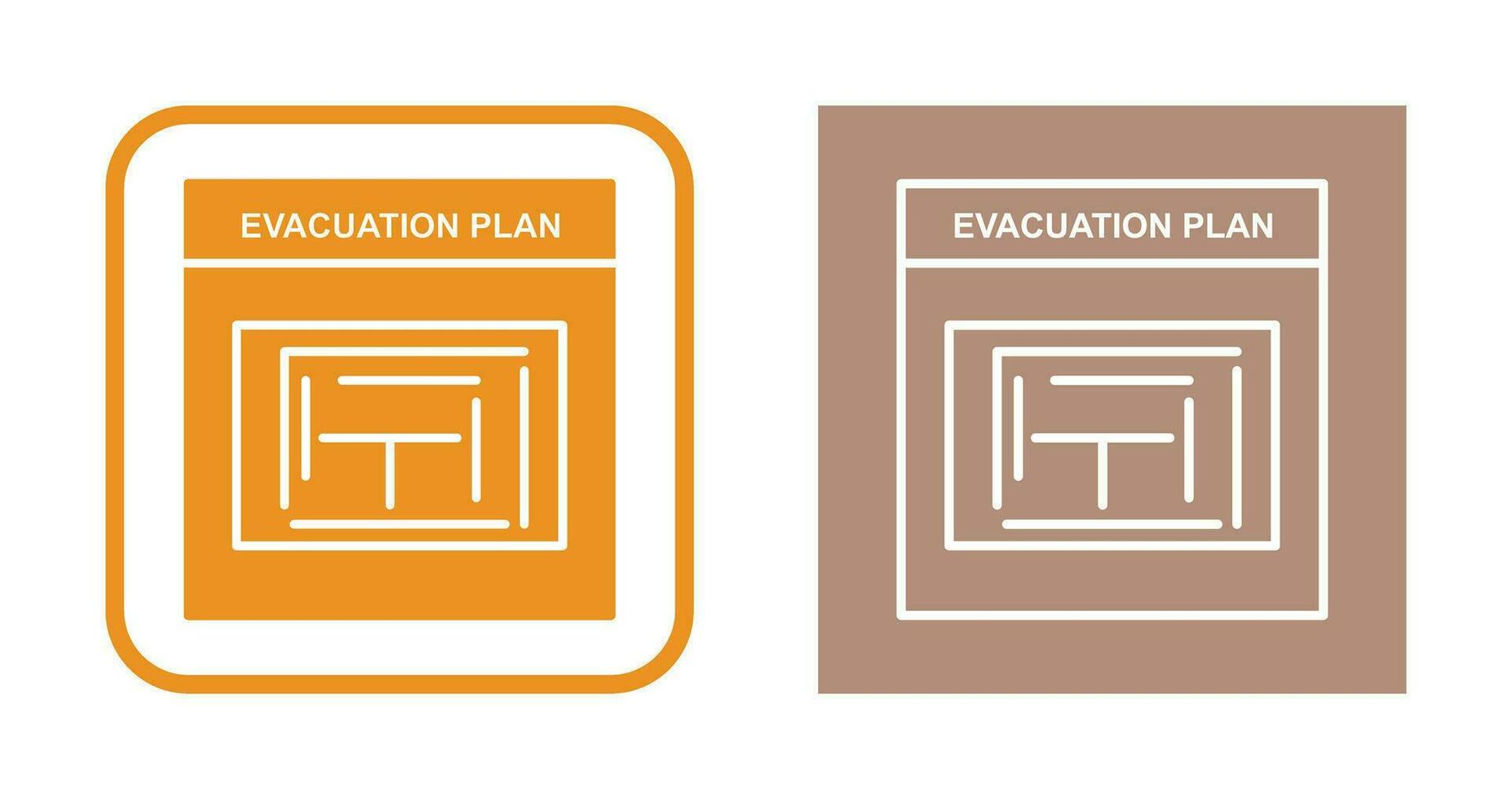 Evacuation Plan Vector Icon
