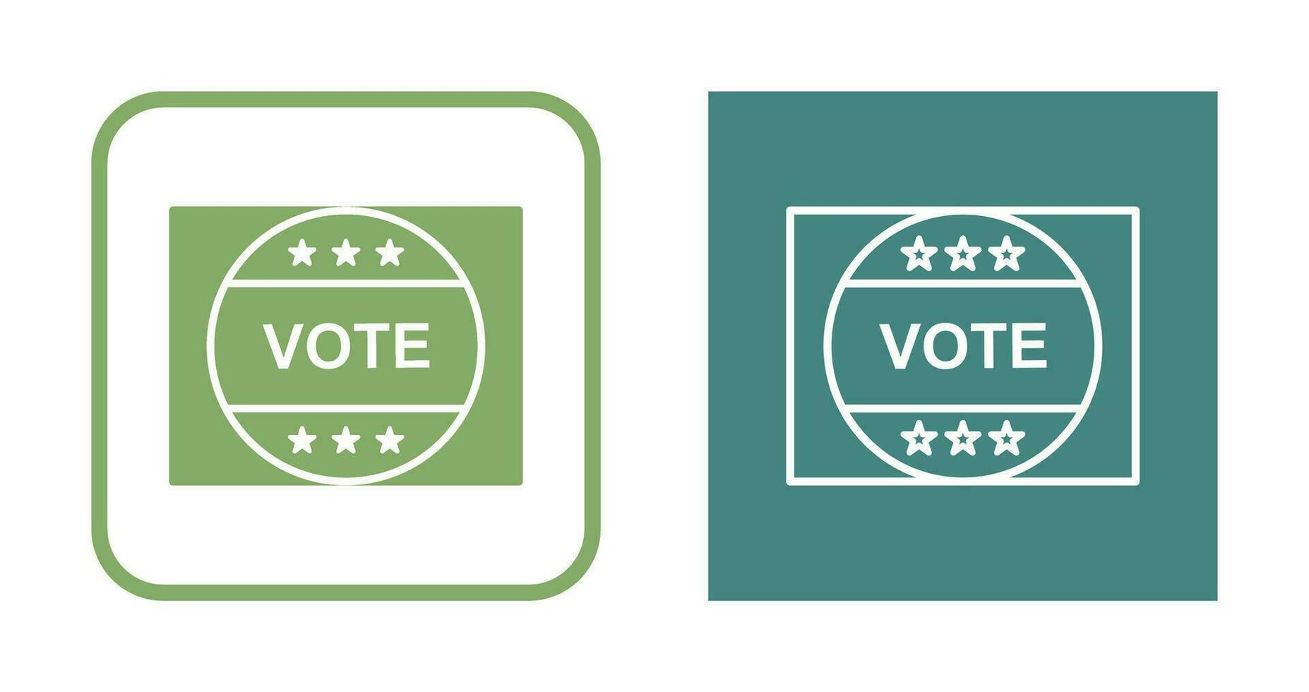 Vote Sticker Vector Icon